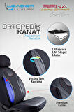 Chery Omoda 5 Comfort Uyumlu Lüx Yarı Deri Oto Koltuk Kılıfı Ön Arka Takım Yeni Siena SİYAH KIRMIZI