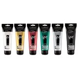 PROART HEAVY BODY ULTRA PARLAK METALİK AKRİLİK BOYA 6'LI SET