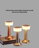 Şarj Edilebilir LED Masa Lambası – USB Girişli Metal Yapı