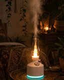 LED Işıklı Vintage Hava Nemlendirici Aromaterapi Difüzörü USB Şarjlı
