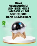 Projektör ışığı bulunan USB bağlantılı mini aromaterapi destekli hava nemle