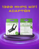Yüksek Hızlı 1200 Mbps Çift Bant USB WiFi Adaptör – Güçlü Sinyal Geniş Uy