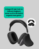 Bluetooth V5.0 Kablosuz Kulak Üstü Kulaklık | Katlanabilir Mikro USB Girişli