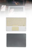 Touchpad Tüm Cihazlara Uyumlu Bluetooth Klavye Touchpad Slim Kablosuz Wifi Q Klavye