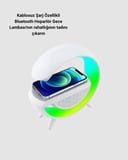 Kablosuz Şarjlı Bluetooth Hoparlör ve Gece Lambası – NFC FM Radyo RGB Işık