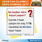 Full AHD Araç Kamera Seti 4 Kameralı 1 TB Harddisk Dahil Kayıtlı 7 inç Hdmi Ekranlı 