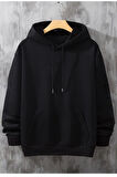 Unisex Kadın Erkek Kapüşonlu Kanguru Cepli Oversize Sweatshirt Hoodie Poster