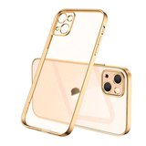 Northcity iPhone 13 6.1" Şeffaf Renkli Kenar Silikon Kılıf - Sararma Yapmaz Kamera Korumalı