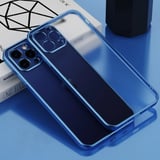 Northcity iPhone 11 Pro Max 6.5inç Şeffaf Renkli Kenar Kılıf - Kamera Koruması ve Çizilme Önleyici