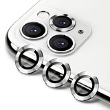 Northcity Kamera Lens Koruyucu Seti iPhone 11 Pro/Pro Max - Metal Çerçeveli 3’lü Siyah Gümüş Kırmızı Mavi