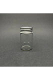 10 ADET 20 CC METAL KAPAKLI CAM KAVANOZ - 20 ML METAL KAPAKLI CAM KAVANOZ - MİNİK KAVANOZ 30x50 MM