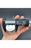10 ADET 40 CC CAM KAVANOZ - METAL KAPAKLI - 40 ML CAM KAVANOZ