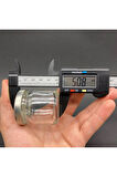 10 ADET 40 CC CAM KAVANOZ - METAL KAPAKLI - 40 ML CAM KAVANOZ