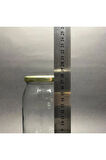 3 ADET 1000 CC STANDART CAM KAVANOZ - GOLD KAPAKLI - 1 LİTRE KONSERVE KAVANOZU - 1 LT CAM KAVANOZ