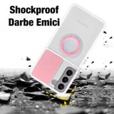 Northcity Galaxy S21 Plus / S30 Plus Kılıf – Sürgülü Lens Korumalı, Yüzük Standlı Silikon