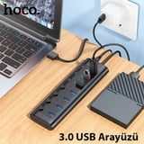 Northcity HB40 7xUSB 3.0 Anahtarlı Hızlı Şarj ve Veri Okuyucu - USB Hub