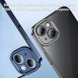 Northcity iPhone 14 Plus 6.7 Kılıf & Kırılmaz Cam Seti - Renkli Kenarlı Silikon Koruyucu