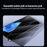 Northcity iPhone 14 Pro Privacy Hayalet Full Koruma Tempered Cam Ekran Koruyucu - Gizli Görünüm, Çizilmeye Karşı Tam Koruma