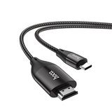 Northcity Type-C - HDMI 4K@30Hz Kablo - 2m Uzun Naylon Örgülü Ses-Görüntü Aktarım