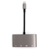Northcity 4'ü 1 Arada Lightning USB Kamera Adaptörü iPhone - 3 Port + SD Kart Okuyucu