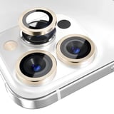 Northcity iPhone 15 Pro/Pro Max Kamera Lens Koruyucu Cam - Çizilmeye Dayanıklı Metal Çerçeveli HD Temperli Cam