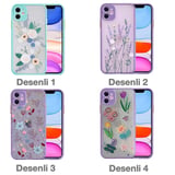 Northcity iPhone 12 6.1" Çiçek Desenli Kamera Korumalı Silikon Kılıf – Sararmaz Şık Tasarım