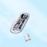 Northcity Şarjlı Sessiz Kablosuz Fare 1600 DPI 2.4G Transparan Mouse