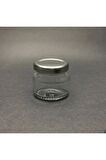 10 Adet 40 Cc Oval Cam Kavanoz - Metal Kapaklı - 40 ml Elips Kavanoz