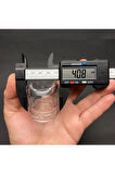 10 Adet 40 Cc Oval Cam Kavanoz - Metal Kapaklı - 40 ml Elips Kavanoz