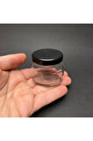 10 Adet 40 Cc Oval Cam Kavanoz - Metal Kapaklı - 40 ml Elips Kavanoz