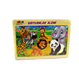 Ahşap Puzzle Hayvanlar Alemi 20 Parça Puzzle Çarpım Tablosu