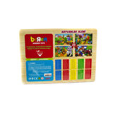 Ahşap Puzzle Hayvanlar Alemi 20 Parça Puzzle Çarpım Tablosu