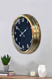 Hediyelik 40 Cm Gold Metal Notr Duvar Saati