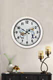 Hediyelik 36 Cm Beyaz Metal Aşçı Duvar Saati