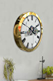 36 Cm Gold Metal Ayasofya Temalı Duvar Saati