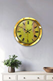 36 Cm Gold Metal Vintage Design Duvar Saati