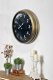Eskitme Metal Modern Tasarım Duvar Saati 40 cm