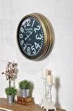 40 Cm Eskitme Metal Antique Hediyelik Duvar Saati