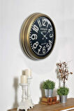 40 Cm Eskitme Metal Antique Hediyelik Duvar Saati