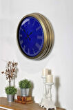 Hediyelik 40 Cm Eskitme Metal Mor Duvar Saati