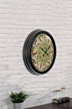 40 Cm Siyah Metal Vintage Duvar Saati