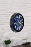 40 Cm Siyah Metal Tasarım Duvar Saati