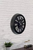 40 Cm Siyah Metal San Francisco Duvar Saati