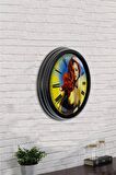 40 Cm Siyah Metal Rihanna Duvar Saati