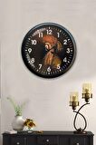 40 Cm Siyah Metal Osmanlı Duvar Saati