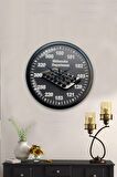 40 Cm Siyah Metal Muhasebeci Duvar Saati