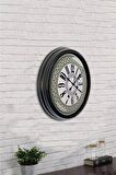 40 Cm Siyah Metal Modern Duvar Saati