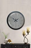 40 Cm Siyah Metal Klasik Duvar Saati