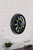 40 Cm Siyah Metal Kitchen Duvar Saati