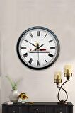 40 Cm Siyah Metal Kitchen Duvar Saati